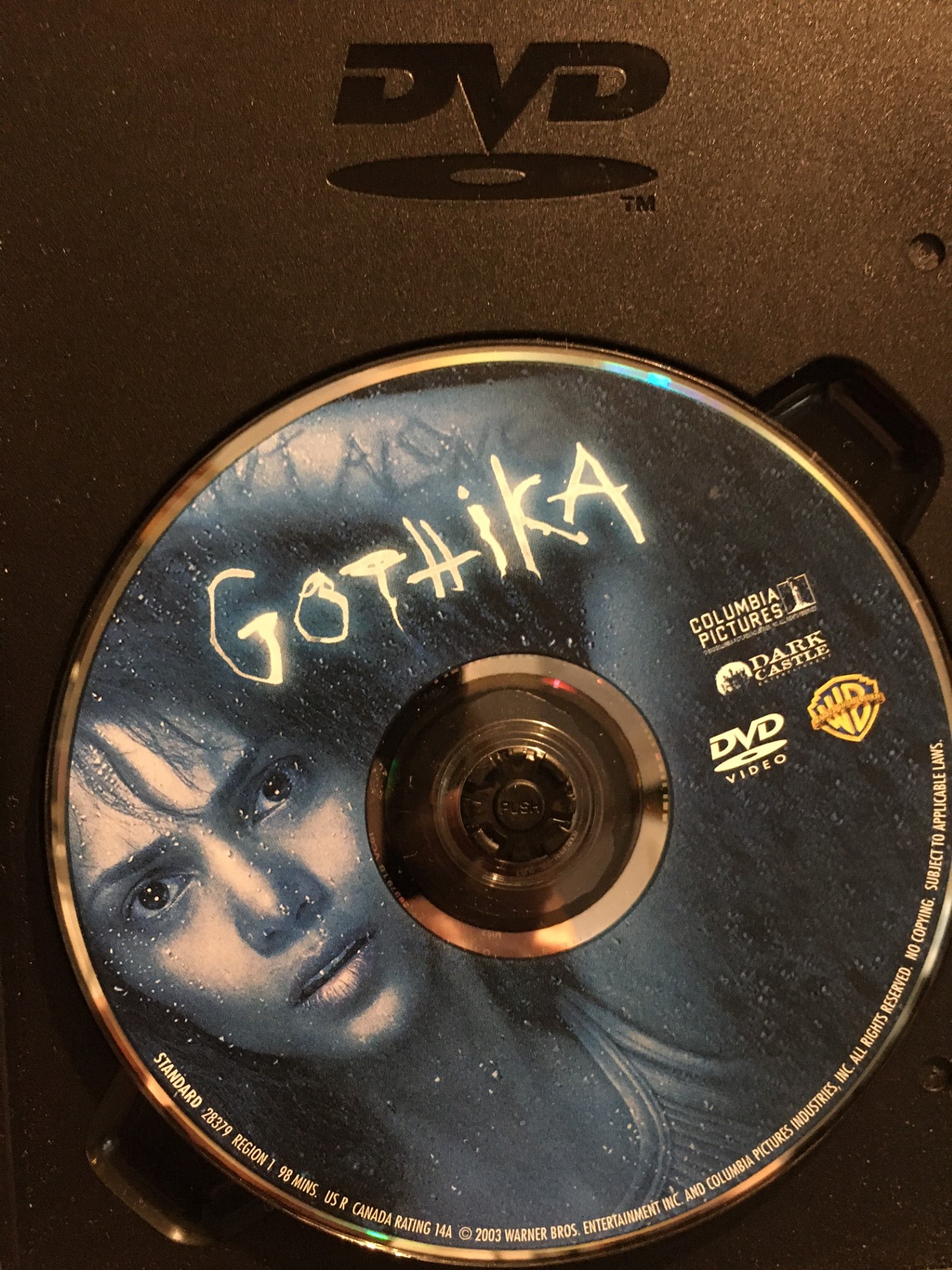 Gothika DVD Disk